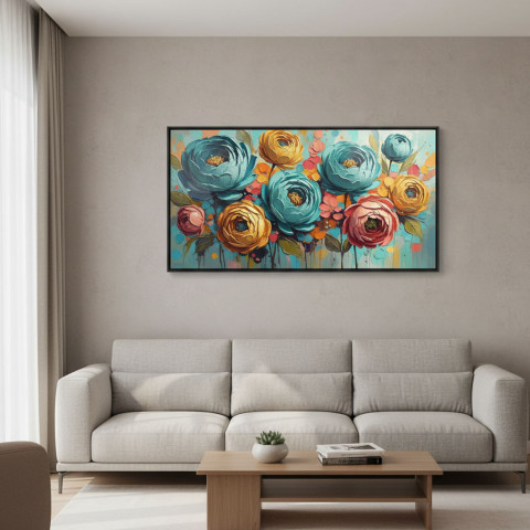 Stylized Abstract Floral Canvas Print