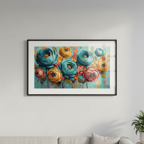 Stylized Abstract Floral Canvas Print