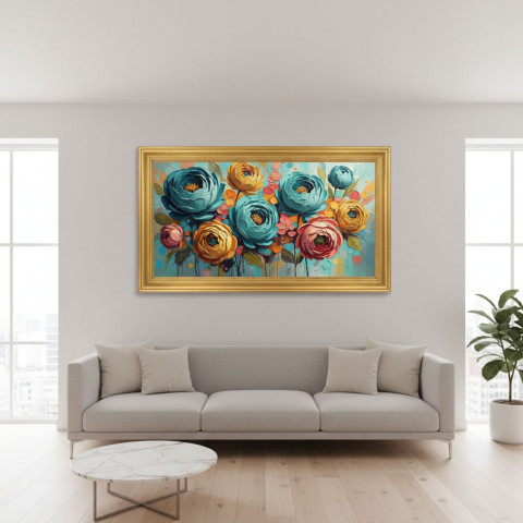 Stylized Abstract Floral Canvas Print