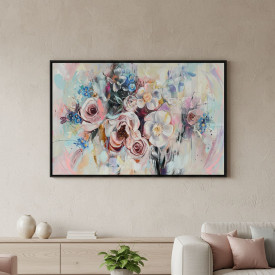 Dance of Brush and Petal - Expressive Floral Painting