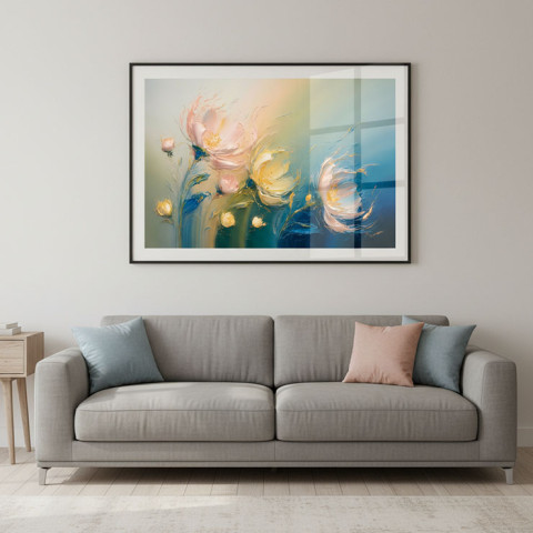 Floral Dawn Colors - Abstract Printable Art