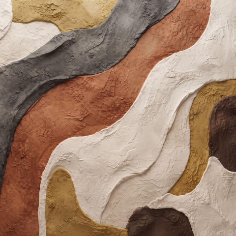 Organic Earth Layers Wall Art Printable | Neutral Textured Abstract Decor