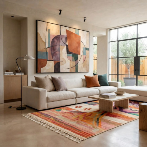 Desert Harmony | Luxury Abstract Wall Art for Organic Modern Interiors