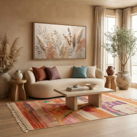 Desert Harmony – Luxury Botanical Textured Wall Art | Organic Modern Living Room Decor