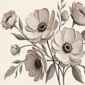 Muted Floral Harmony