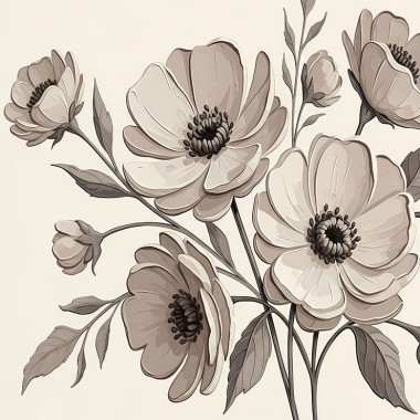 Muted Floral Harmony