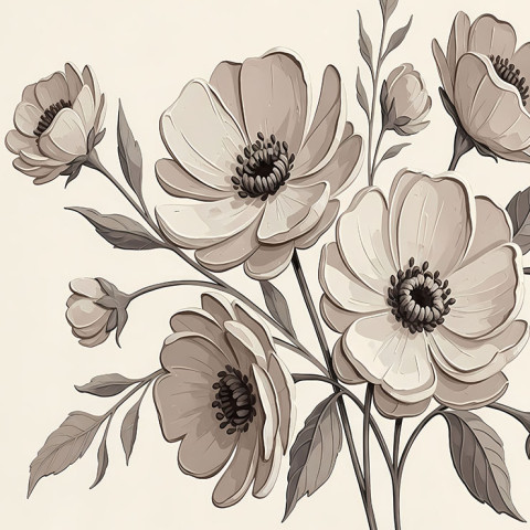 Muted Floral Harmony