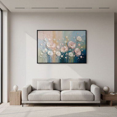 Serene Garden Symphony - Modern Botanical Wall Art