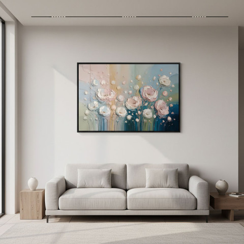 Serene Garden Symphony - Modern Botanical Wall Art