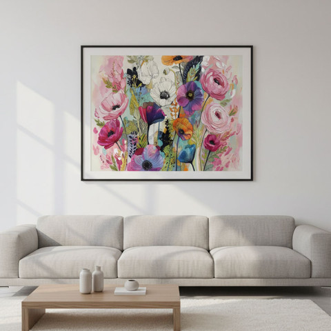 The Gardener's Pink Dream - Pastel Botanical Wall Art
