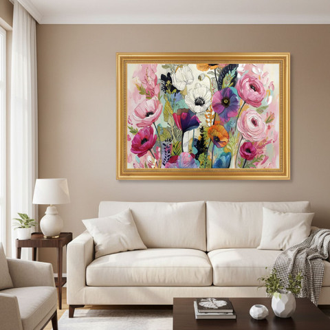 The Gardener's Pink Dream - Pastel Botanical Wall Art