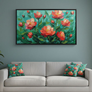 Abstract Blooming Flowers Wall Art